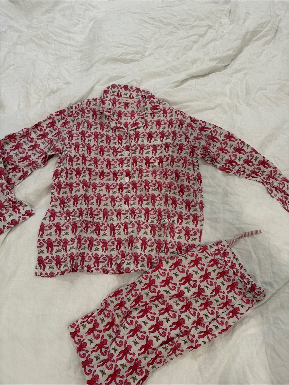 Roller Rabbit Pink Cotton Pajama Set - Picture 2 of 4